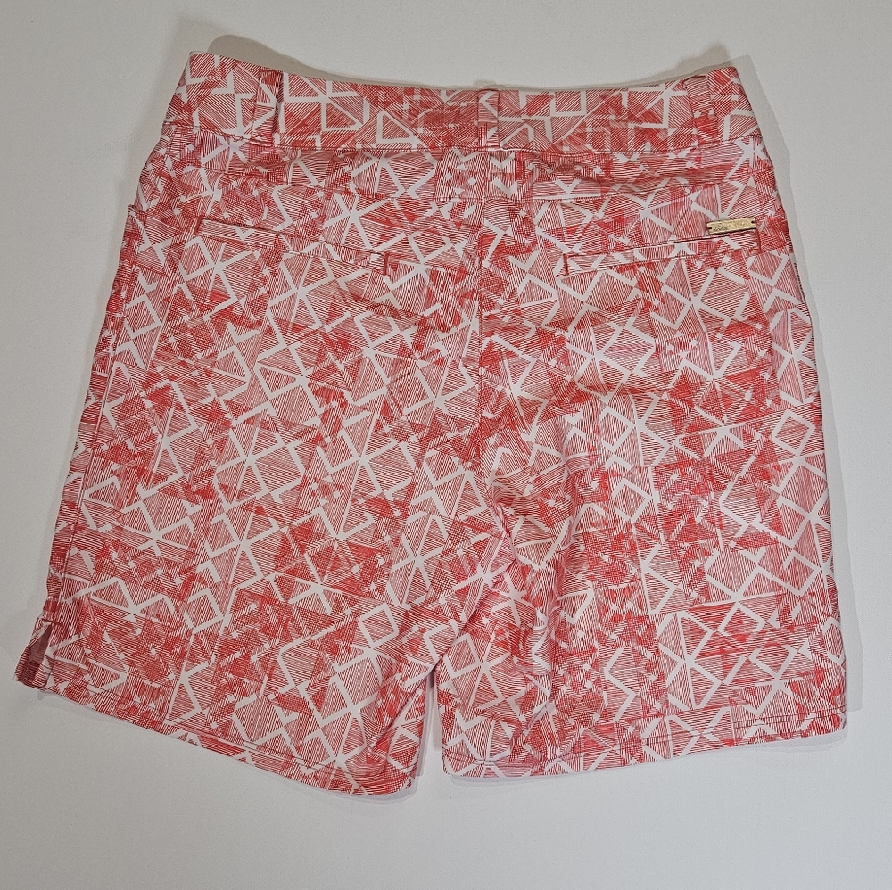 Adidas Golf Shorts Womens 2 Pink White - Picture 2 of 9
